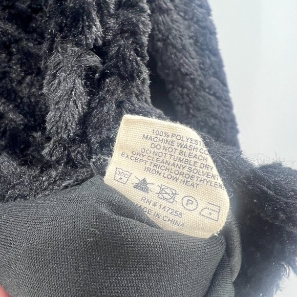 Simply Southern Black Sherpa Quarter Zip Sweatshirt Women's Small - Picture 4 of 5